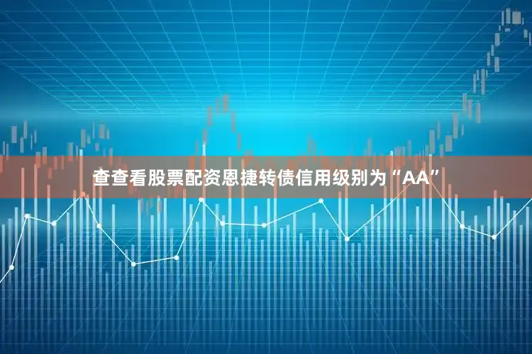 查查看股票配资恩捷转债信用级别为“AA”